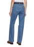 Back View - Click To Enlarge - TONYWACK - Belted Distressed Medium Wash Jeans