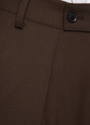  - TONYWACK - Buttoned Waistband Wool Blend Pants