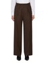 Main View - Click To Enlarge - TONYWACK - Buttoned Waistband Wool Blend Pants