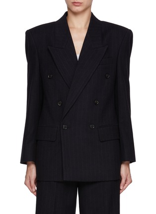 Main View - Click To Enlarge - TONYWACK - Oversized Double Breasted Wool Blazer