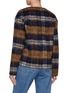 Back View - Click To Enlarge - TONYWACK - V-Neck Checkered Blouson Jacket