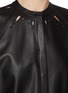  - YVES SALOMON - Cut-Out Detail Leather Top