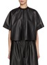 Main View - Click To Enlarge - YVES SALOMON - Cut-Out Detail Leather Top