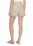 Back View - Click To Enlarge - YVES SALOMON - Cuffed Hem Cotton Blend Safari Shorts