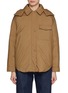 Main View - Click To Enlarge - YVES SALOMON - Hooded Padded Shirt Jacket