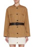 Main View - Click To Enlarge - YVES SALOMON - Belted Saharian Jacket