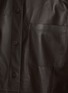  - YVES SALOMON - Band Collar Pocket Leather Shirt Jacket