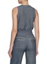 Back View - Click To Enlarge - CRUSH COLLECTION - Denim-look Waistcoat