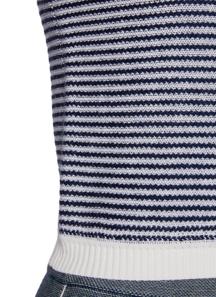  - CRUSH COLLECTION - Striped Wool Knit Tank Top