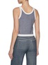 Back View - Click To Enlarge - CRUSH COLLECTION - Striped Wool Knit Tank Top