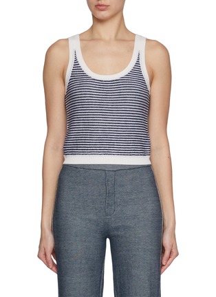 Main View - Click To Enlarge - CRUSH COLLECTION - Striped Wool Knit Tank Top