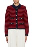 Main View - Click To Enlarge - CRUSH COLLECTION - Jacquard Crewneck Cardigan