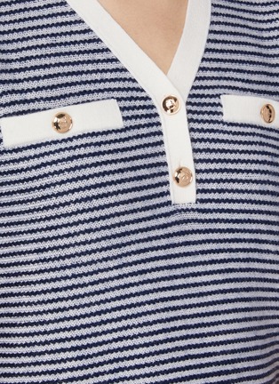  - CRUSH COLLECTION - Striped Wool Polo Shirt