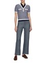 Figure View - Click To Enlarge - CRUSH COLLECTION - Striped Wool Polo Shirt