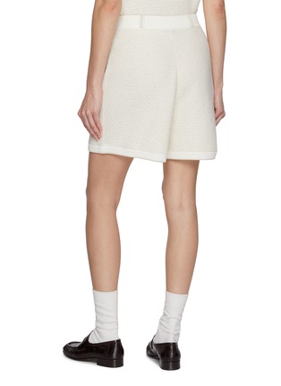 Back View - Click To Enlarge - CRUSH COLLECTION - Pleated Textured Knit Shorts