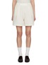 Main View - Click To Enlarge - CRUSH COLLECTION - Pleated Textured Knit Shorts