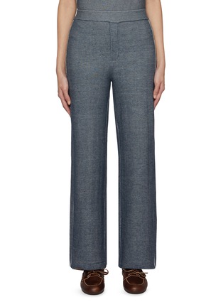 Main View - Click To Enlarge - CRUSH COLLECTION - Denim Look Straight Leg Pants