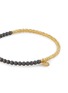 Detail View - Click To Enlarge - TATEOSSIAN - Titanium Plated Sterling Silver Gold Disc Beaded Bracelet