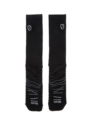 Main View - Click To Enlarge - NORDA - Graphic Lines Socks