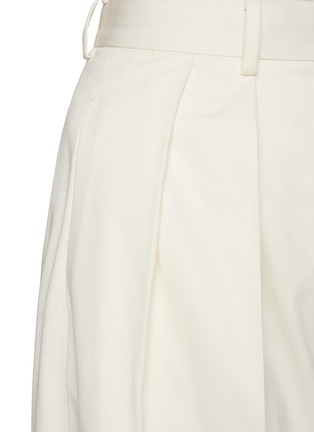  - GIA STUDIOS - Pleated Front Cotton Blend Wide Leg Pants