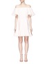 Main View - Click To Enlarge - VALENTINO GARAVANI - Ruffle Crepe Couture off-shoulder dress