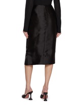 GIA STUDIOS | Moon Wrap Front Silk Midi Skirt | Women | Lane
