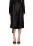 Main View - Click To Enlarge - GIA STUDIOS - Moon Wrap Front Silk Midi Skirt