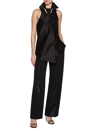 Figure View - Click To Enlarge - GIA STUDIOS - Elasticated Waist Taffeta Pants