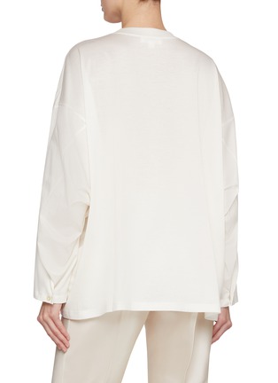 Back View - Click To Enlarge - GIA STUDIOS - Alexia Oversized Cotton T-shirt