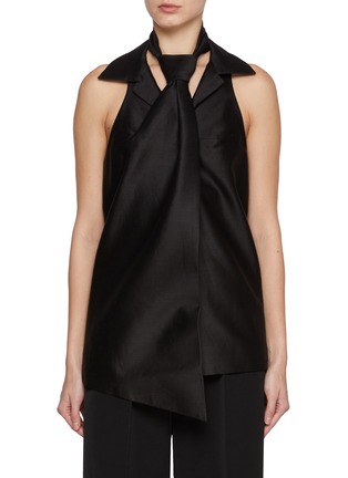 Main View - Click To Enlarge - GIA STUDIOS - Annie Halter Neck Blouse