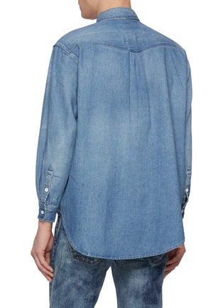 Back View - Click To Enlarge - WASHI - Vintage Washed Denim Shirt