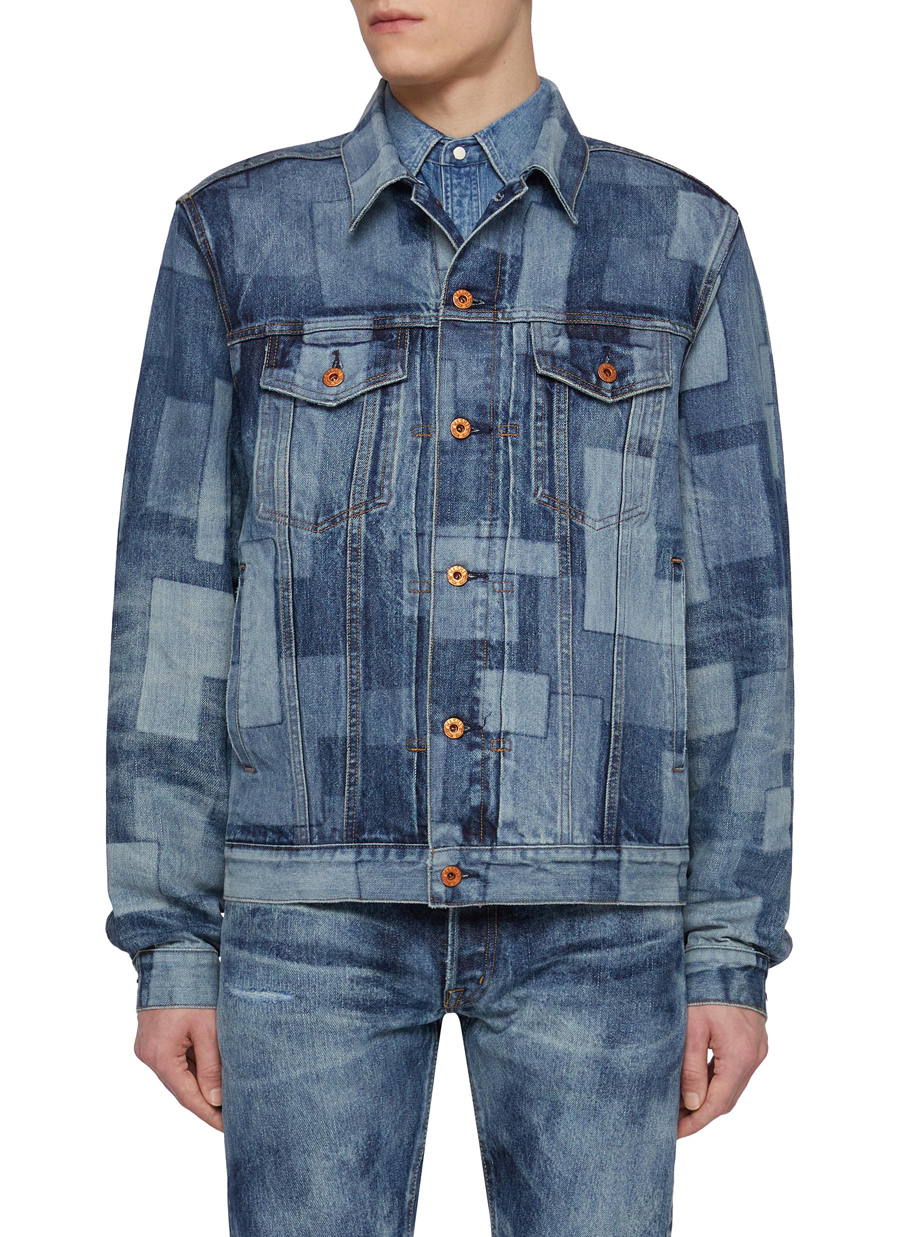 WASHI | Patched Wash Denim Jacket | Men | Lane Crawford