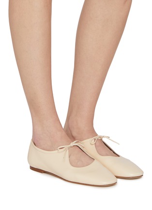 Figure View - Click To Enlarge - AEYDE - Della Leather Ballerina Flats