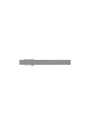 Main View - Click To Enlarge - TATEOSSIAN - Carbon Rhodium Plated Grey Tie Clips