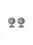 Main View - Click To Enlarge - TATEOSSIAN - Polished Gunmetal Plated Brass Mother of Pearl Sunburst Cufflinks