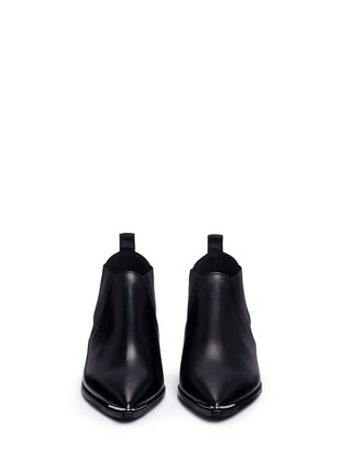 Front View - Click To Enlarge - ACNE STUDIOS - Leather Chelsea ankle boots