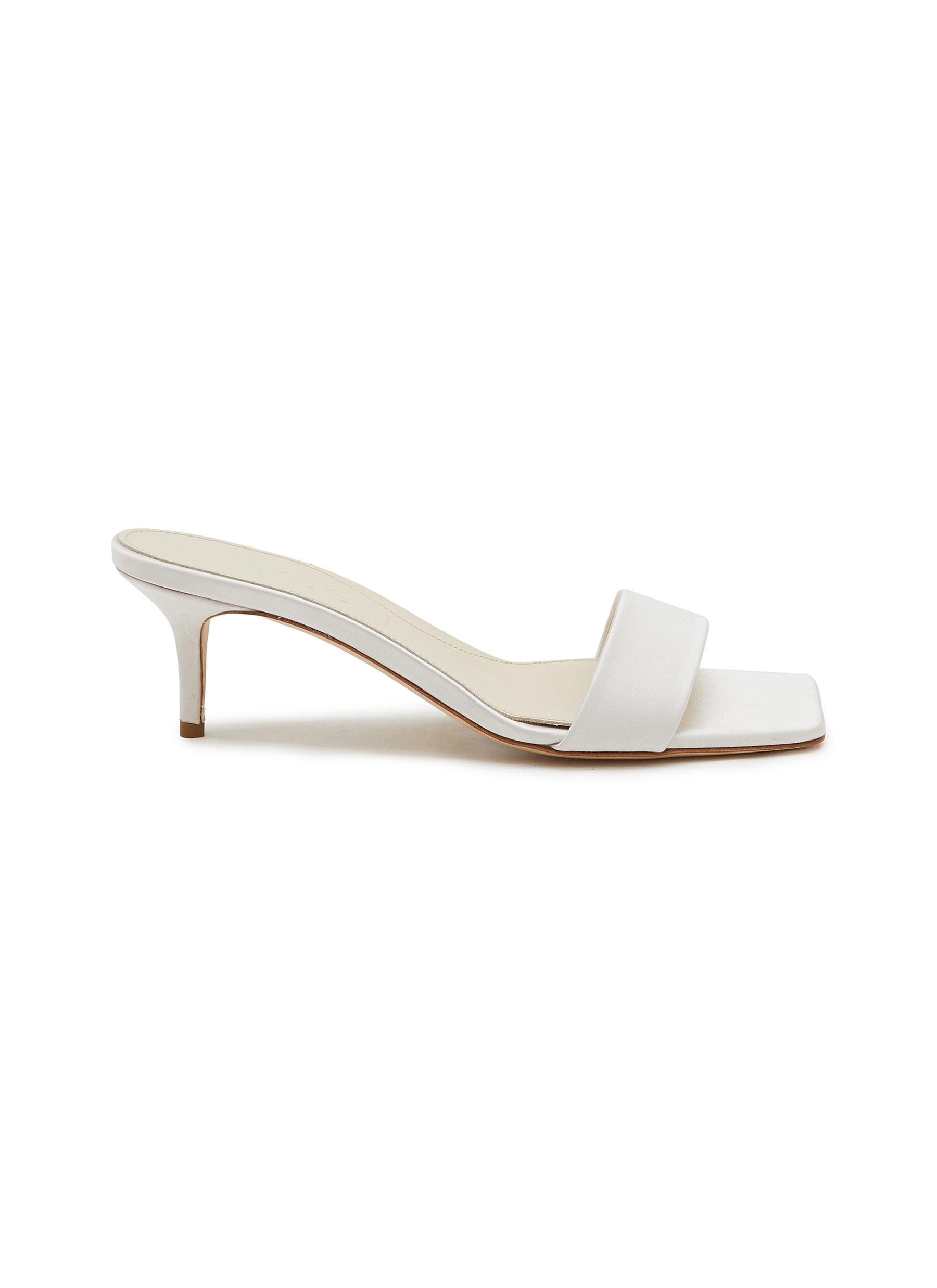 サンダル・ミュール aeyde SS25 55 mm (ILVY EYELET GROSGRAINCORAL) Ilvy Eyelet Grosgrain Mules – Aeyde