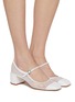 Figure View - Click To Enlarge - AEYDE - Aline 45 Mesh Leather Pumps