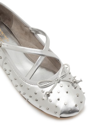 Detail View - Click To Enlarge - CIRCUS BY SAM EDELMAN - Zuri Crisscross Studded Ballerina Flats