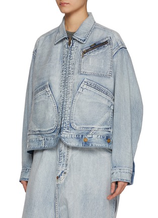 Detail View - Click To Enlarge - BEAUTIFUL PEOPLE - x Lee 91-J Double-End Denim Blouson Jacket