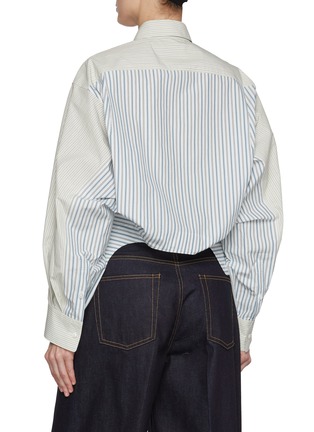 Back View - Click To Enlarge - BEAUTIFUL PEOPLE - Double End Striped Cotton Pyjamas Shirt