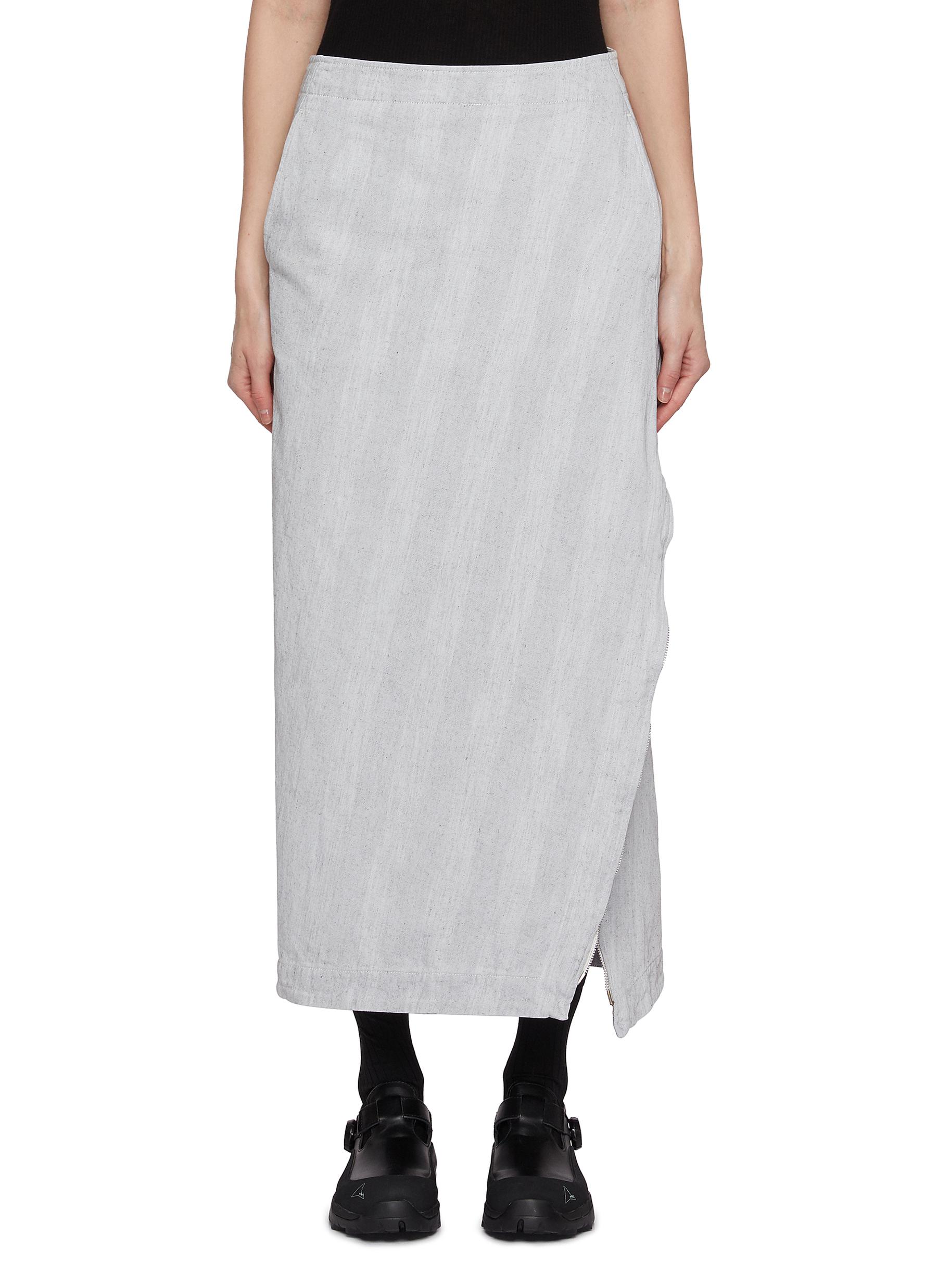 BEAUTIFUL PEOPLE | Zipped Side Cotton Blend Long Skirt BEAUTIFUL PEOPLE | Zipped Side Cotton Blend Long Skirt