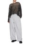 Figure View - Click To Enlarge - BEAUTIFUL PEOPLE - Buckled Hem Belted Cotton Hemp Wide Leg Pants