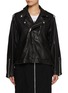 Main View - Click To Enlarge - BEAUTIFUL PEOPLE - Double-End Leather Racing Jacket