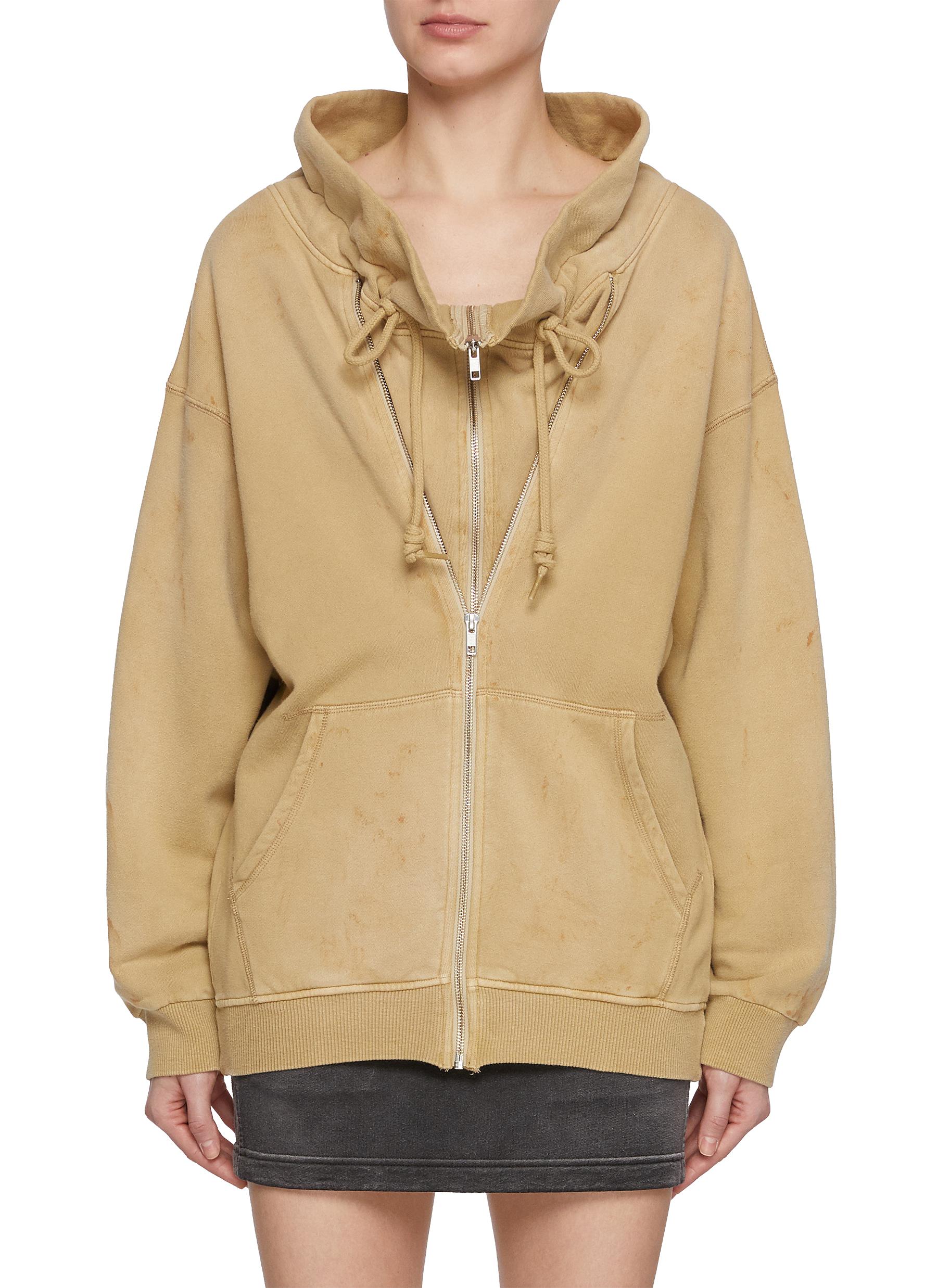 ★2025SS新作★RONRON★AIRY DOT ZIP UP JACKET R13 | Paperbag Double Zip Up Cotton Jacket | Women | Lane