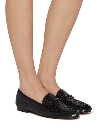 Figure View - Click To Enlarge - SAM EDELMAN - Loraineglamr Horsebit Sequins Loafers