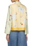 Back View - Click To Enlarge - LILYEVE - Floral Letter Print Silk Jacket