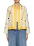 Main View - Click To Enlarge - LILYEVE - Floral Letter Print Silk Jacket