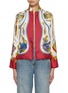 Main View - Click To Enlarge - LILYEVE - Perfume Bottle Print Silk Jacket