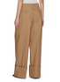 Back View - Click To Enlarge - DARKPARK - Diana Tailored Cuff Hem Cotton Wide Leg Pants